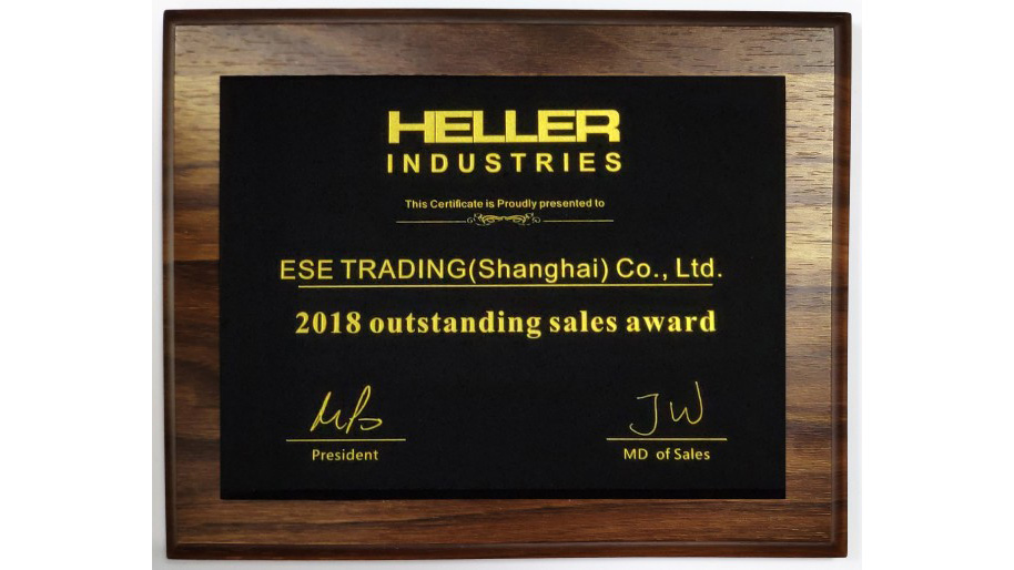 HELLER INDUSTRIES - 2018 outstanding sales award_YAMAHA贴片机_雅马哈贴片机_SMT